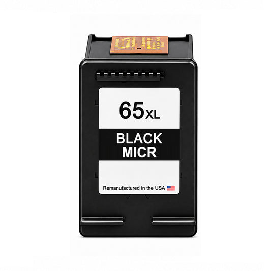 U.S. Remanufactured for HP 65XL (N9K04AN) Black MICR Ink Cartridge