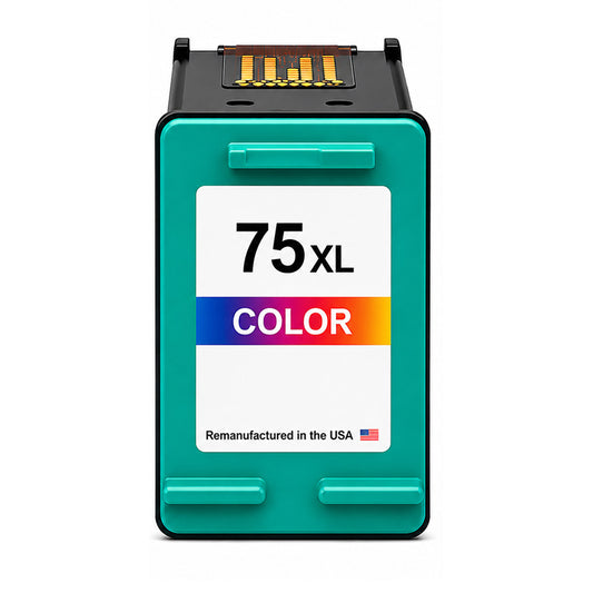 U.S. Remanufactured for HP 75XL (CB338WN) Tri-Color Ink Cartridge