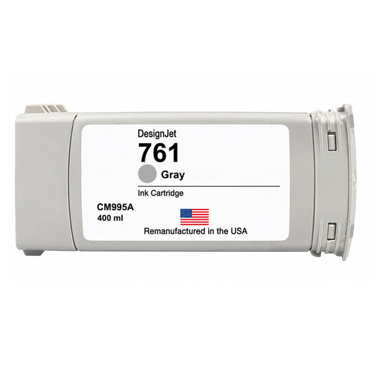 U.S. Remanufactured for HP 761 400ml (CM995A) Gray Ink Cartridge