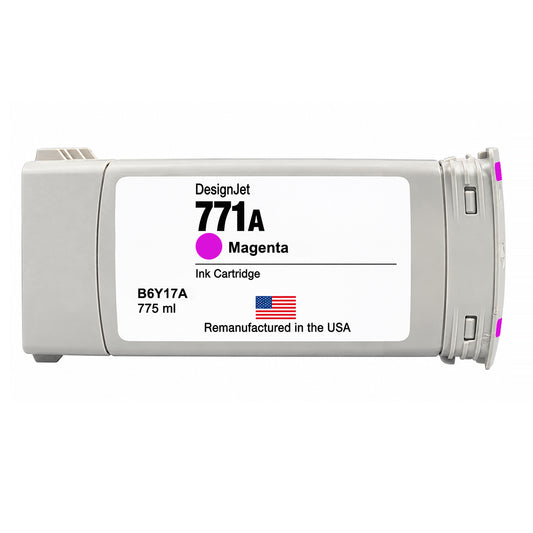U.S. Remanufactured for HP 771 775ml (B6Y17A) Magenta Ink Cartridge