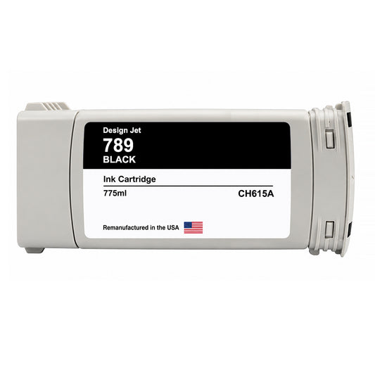U.S. Remanufactured for HP 789 775ml (CH615A) Black Ink Cartridge