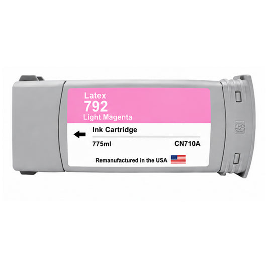 U.S. Remanufactured for HP 792 775ml (CN710A) Light Magenta Ink Cartridge