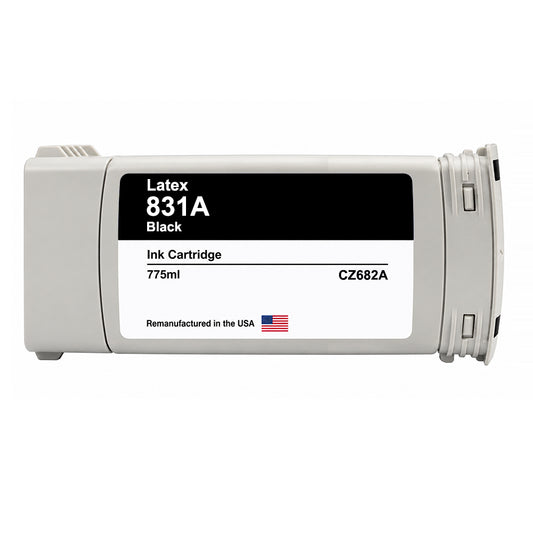 U.S. Remanufactured for HP 831A (CZ682A) Black Latex 775-ml Ink Cartridge