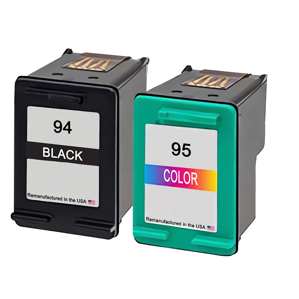 U.S. Remanufactured for HP 94 Black / 95 Tri-Color Combo Pack Ink Cartridge