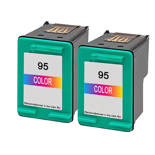 U.S. Remanufactured for HP 95 (C8766WN) Tri-Color Twin Pack Ink Cartridge