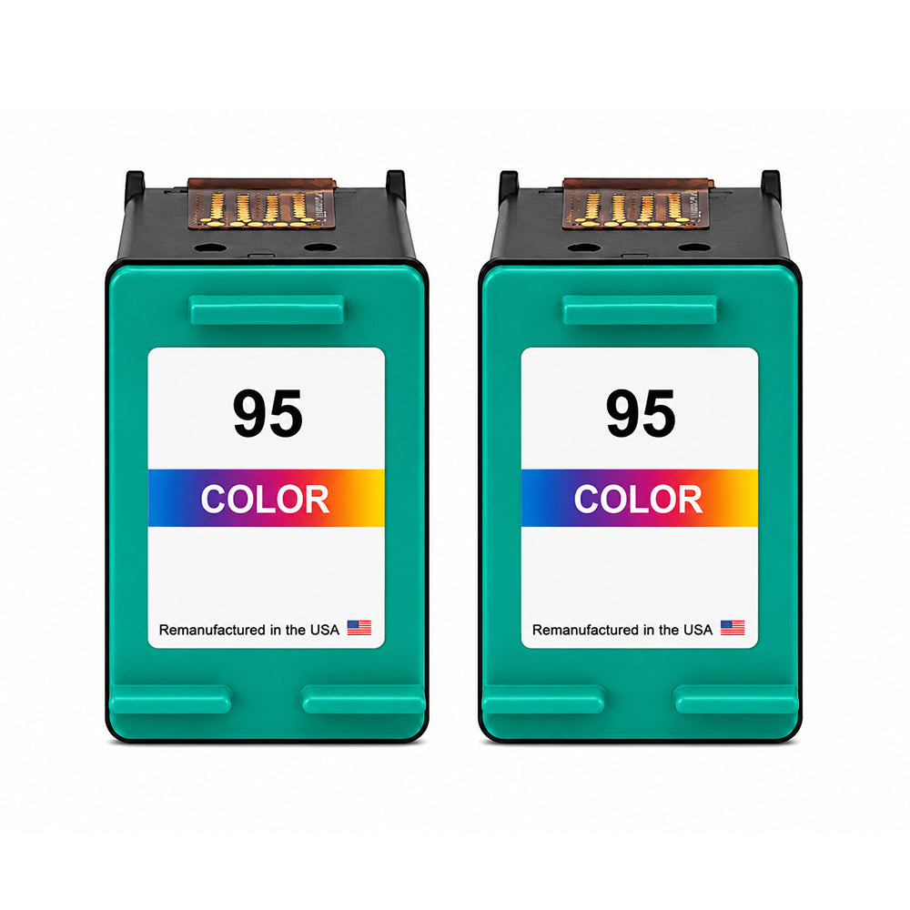 U.S. Remanufactured for HP 95 (C8766WN) Tri-Color Twin Pack Ink Cartridge