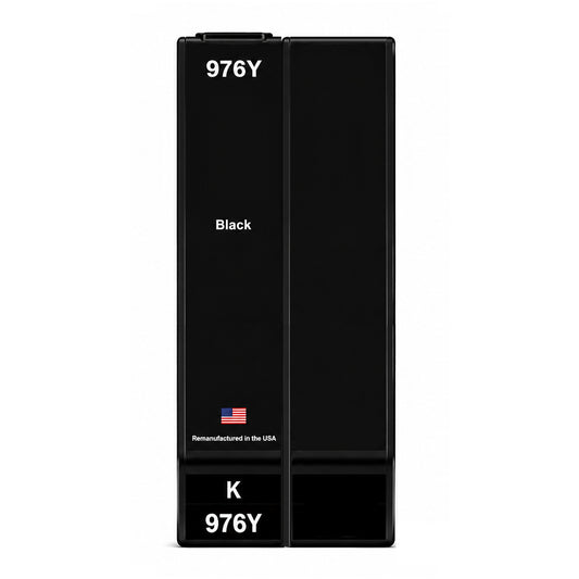 U.S. Remanufactured for HP 976Y (L0R08A) Black Extra High Yield Ink Cartridge