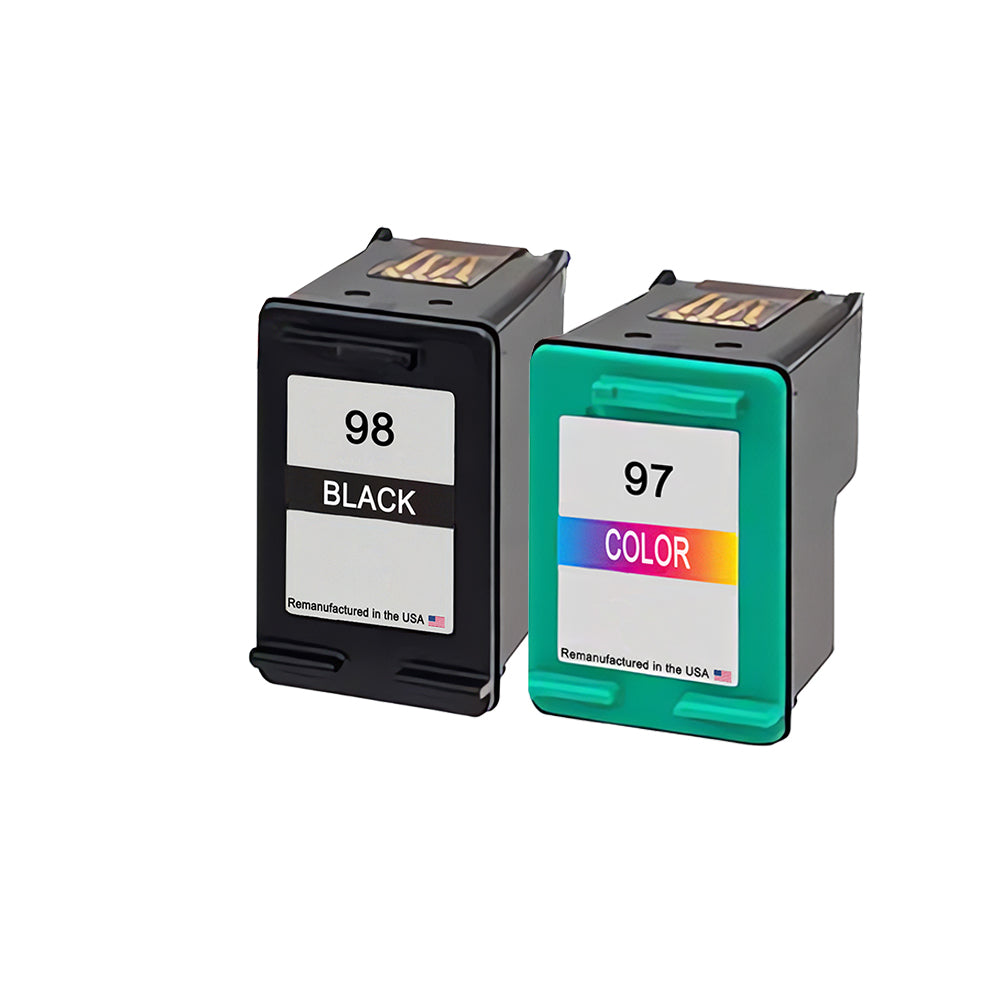 U.S. Remanufactured for HP 98 Black / 95 Tri-Color Combo Pack Ink Cartridge