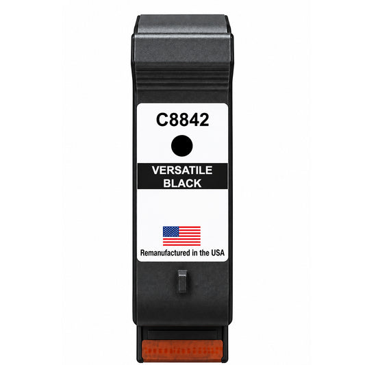 U.S. Remanufactured TIJ for HP C8842A Versatile Black Thermal Inkjet Cartridge