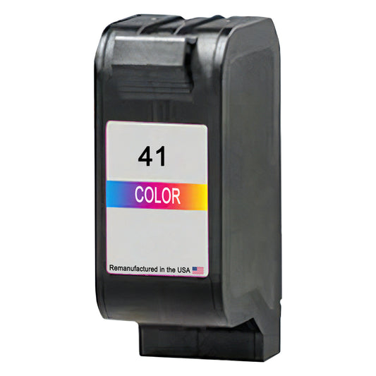 U.S. Remanufactured for HP 41 (51641A) Color  Remanufactured in the USA Ink Cartridge