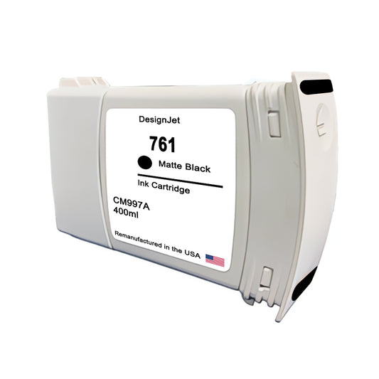 U.S. Remanufactured for HP 761 400mL (CM991A) Matte Black Ink Cartridge