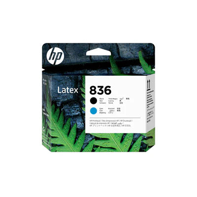 New, Pre-Owned - HP 836 (4UV95A) Black and Cyan Printhead