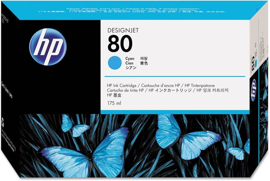 Genuine HP 80 175ml Cyan DesignJet Ink Cartridge