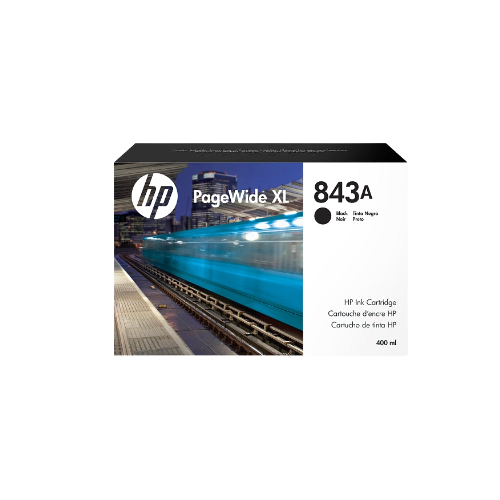 New, Pre-Owned, Original HP 843A Standard Yield Black Ink Cartridge, C1Q57A
