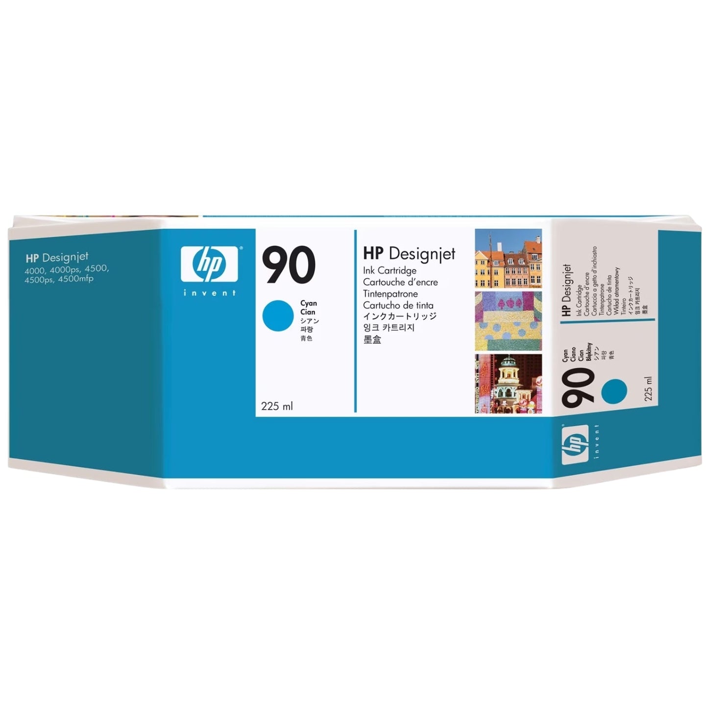 New, Pre-Owned - HP 90 (C5060A) 225ml Cyan Ink Cartridge