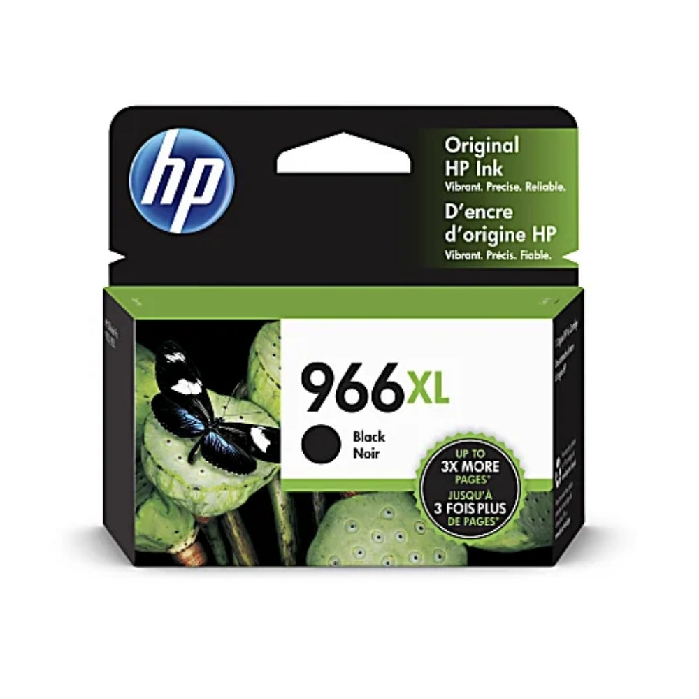 New, Pre-Owned, Original HP 966XL Extra-High Yield Black Ink Cartridge, 3AJ04AN