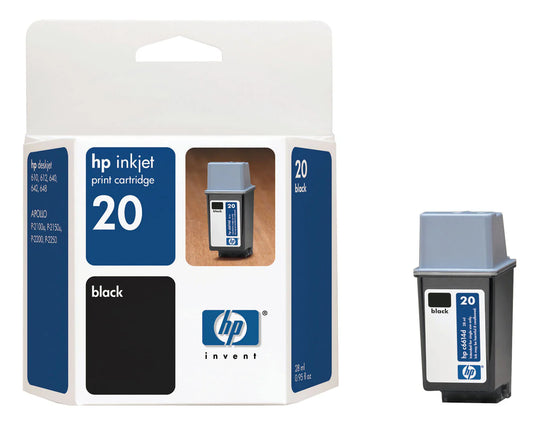 HP 20 Standard-Yield Black Ink Cartridge
