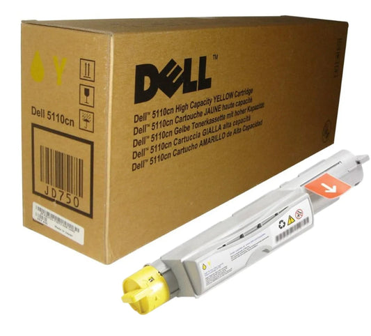 Genuine Dell 5110CN High Yield yellow Toner Cartridge