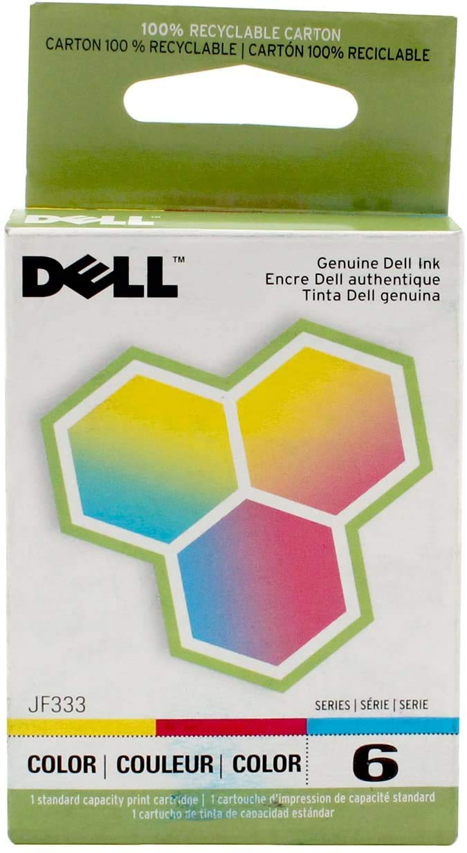 New, Pre-Owned, Original Dell Series 6 Standard Yield Color Ink Cartridge, JF333v