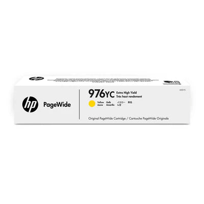 Original HP 976YC Extra High-Yield Yellow Ink Cartridge