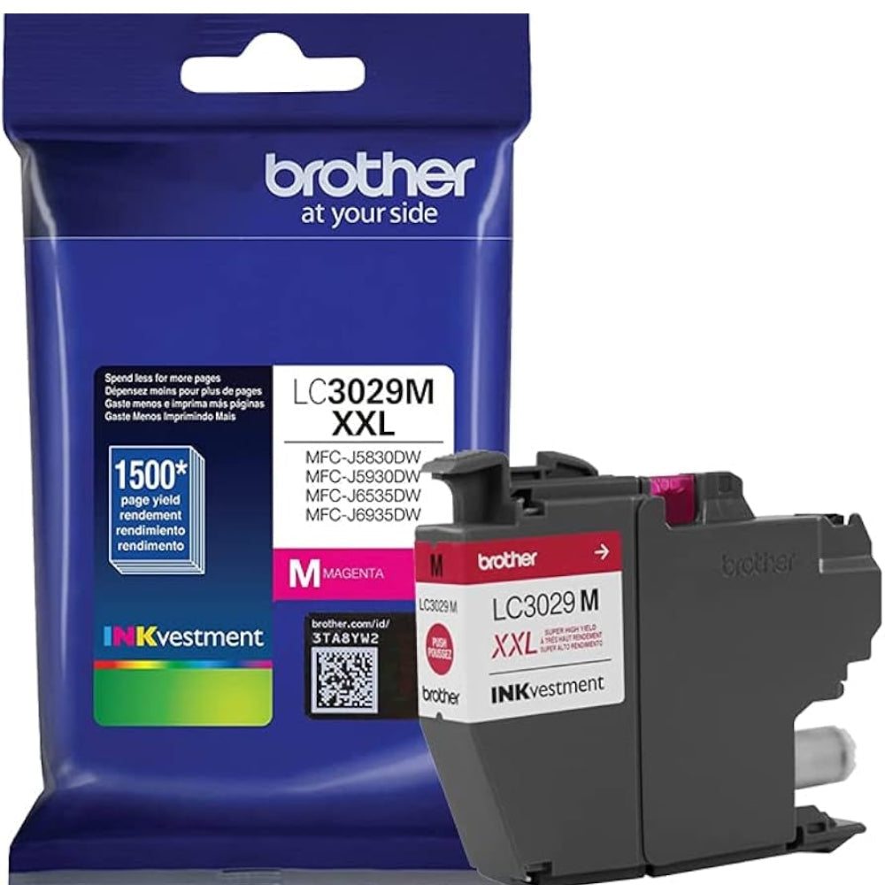 New, Pre-Owned, Original Brother LC3029 Extra High Yield Magenta Ink Cartridge, LC3029M