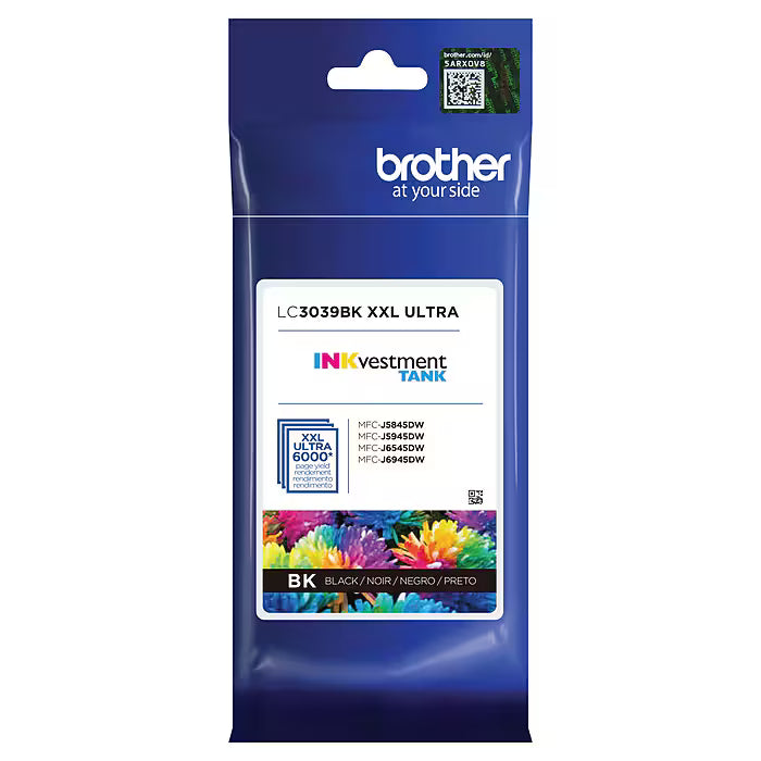 New, Pre-Owned, Original Brother LC3039 Extra High Yield Black/Cyan/Magenta/Yellow, LC30394PK