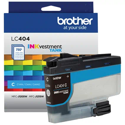 Brother LC404 Standard-Yield Cyan Ink Cartridge