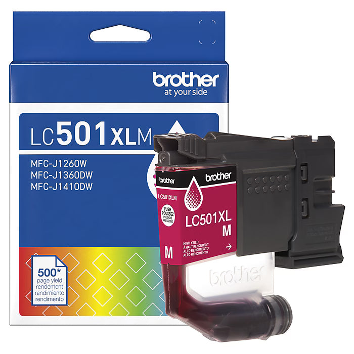 Original Brother LC501XL High Yield Magenta Ink Cartridge