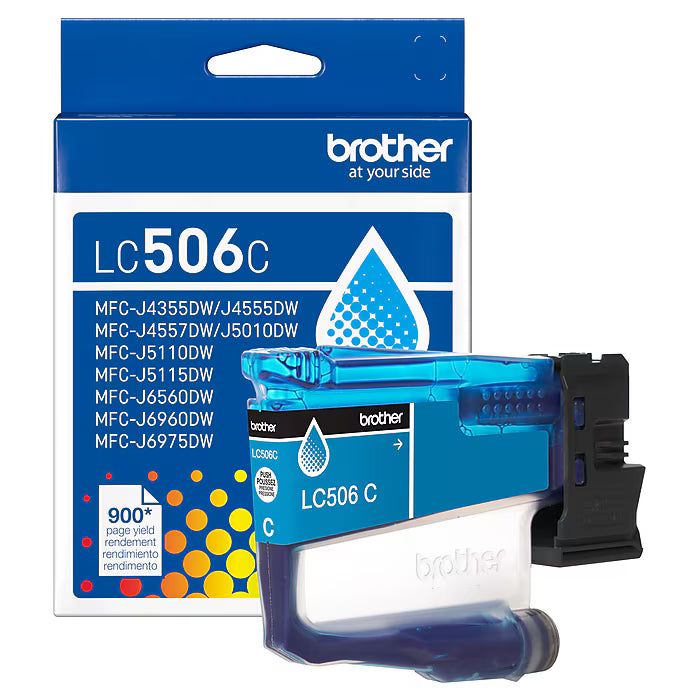 Original Brother LC506 Standard Yield Cyan Ink Cartridge
