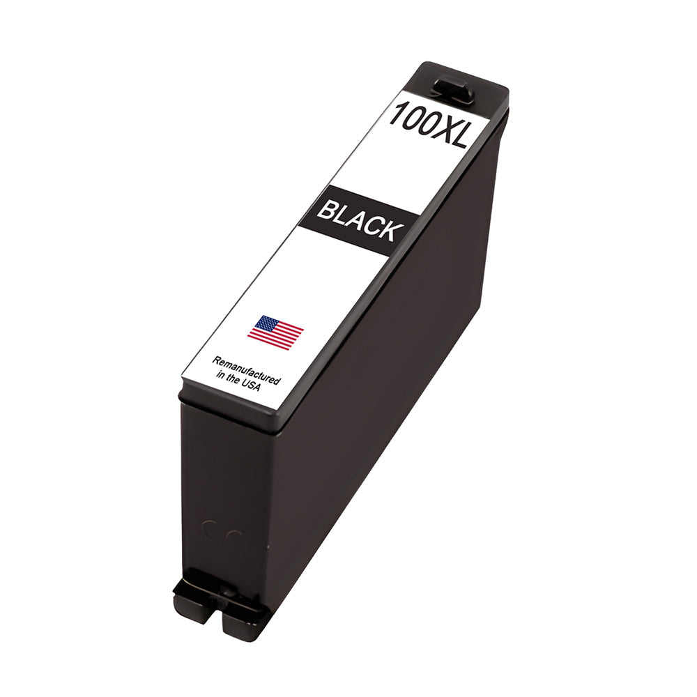 U.S. Remanufactured for Lexmark #100XL 14N1092 Black Ink Cartridge High Yield