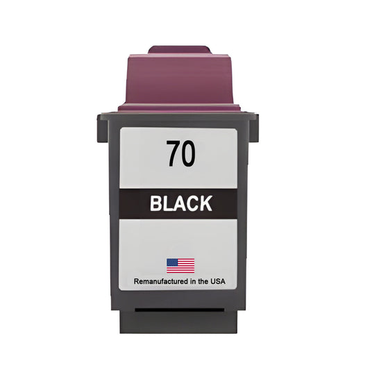 U.S. Remanufactured for Lexmark #70 12A1970 Black Ink Cartridge