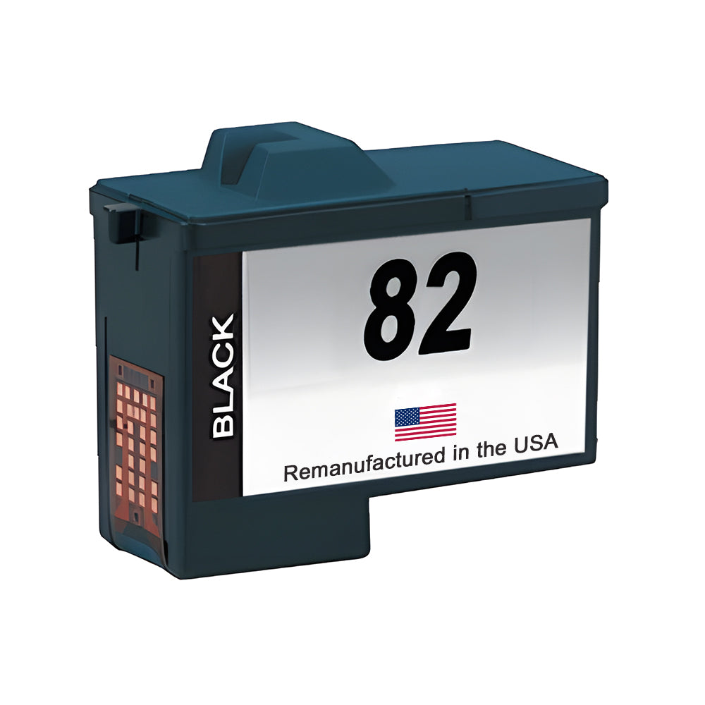 U.S. Remanufactured for Lexmark #82 18L0032 Black Ink Cartridge