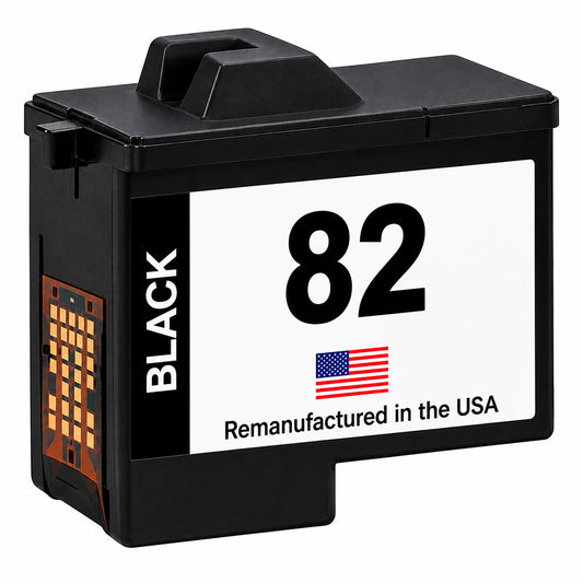 U.S. Remanufactured for Lexmark #82 18L0032 Black Ink Cartridge