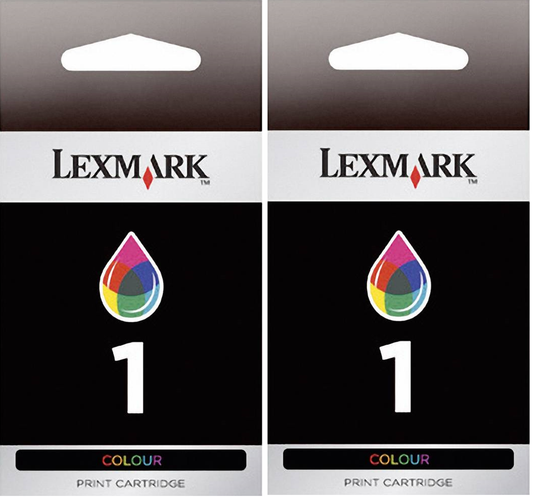New, Pre-Owned - Lexmark # 1 Color (18C0948) Ink Cartridge, 2-Pack