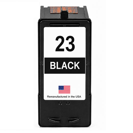 U.S. Remanufactured for Lexmark #23 18C1523 Black Ink Cartridge