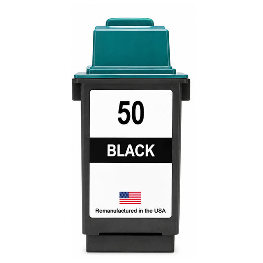 U.S. Remanufactured for Lexmark #50 17G0050 Black Ink Cartridge