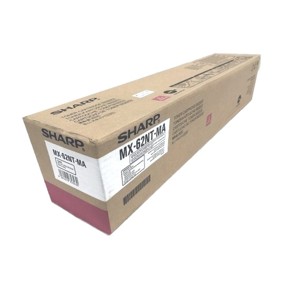 Original Sharp MX-62NT-MA High Yield Magenta Toner Cartridge, MX62NTMA