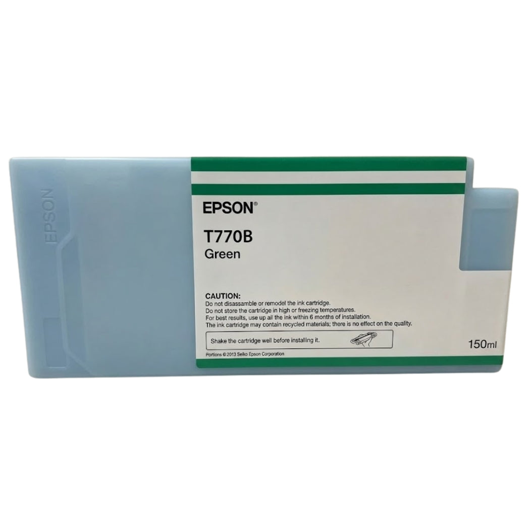 New, Pre-Owned - Epson T770B Green 150ml Ink Cartridge