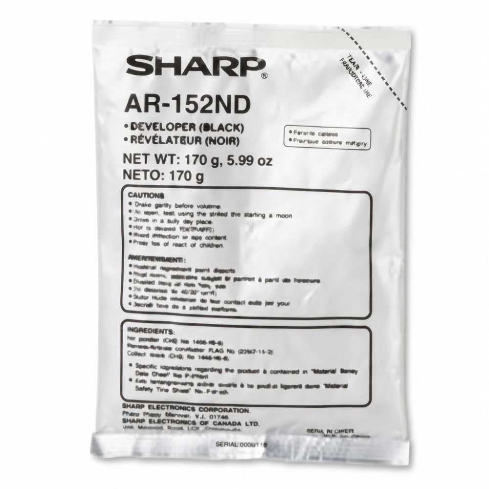 New, Pre-Owned - Sharp AR-152ND Standard Yield Black Developer