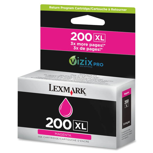 Original Lexmark 200xl High Yield Magenta Ink Cartridge