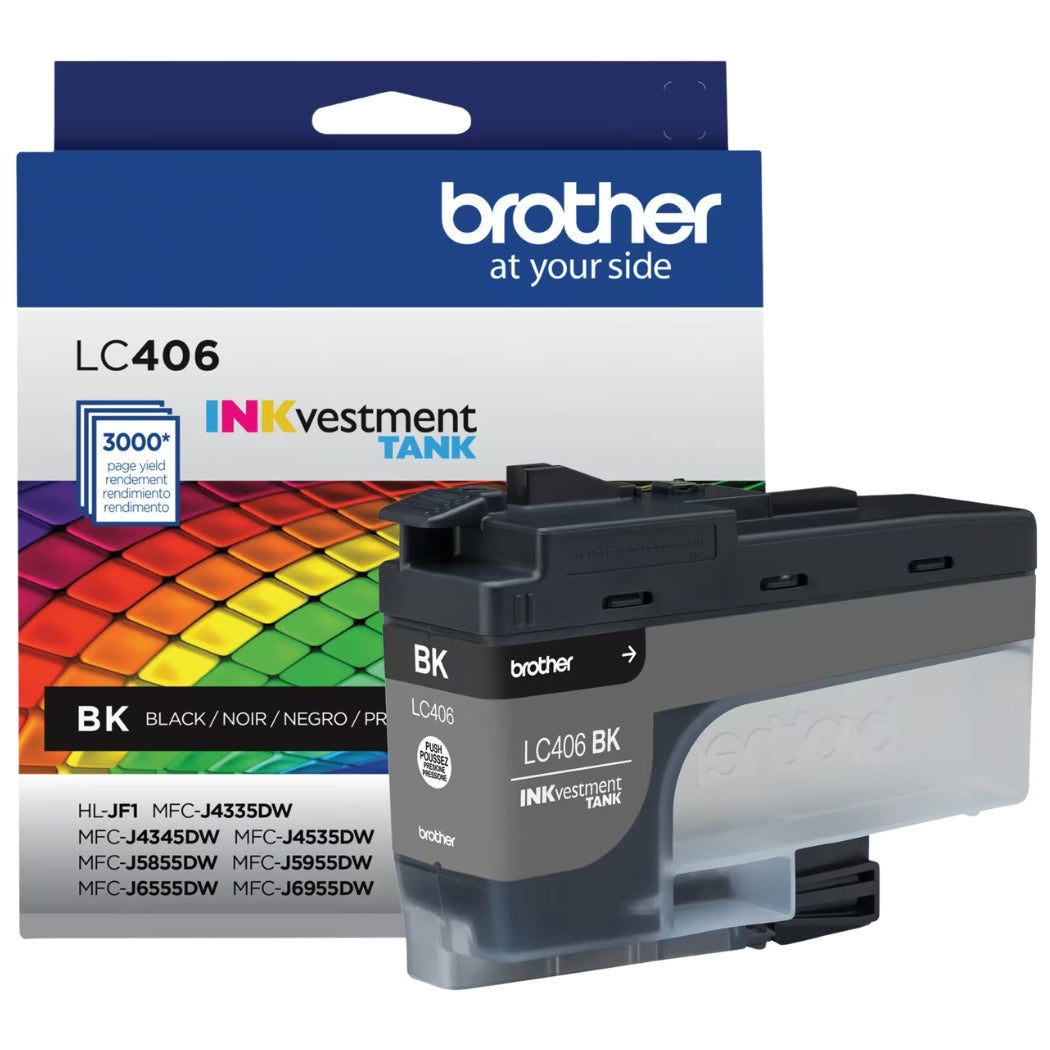 New, Pre-Owned - Brother LC406 Black Cartridge