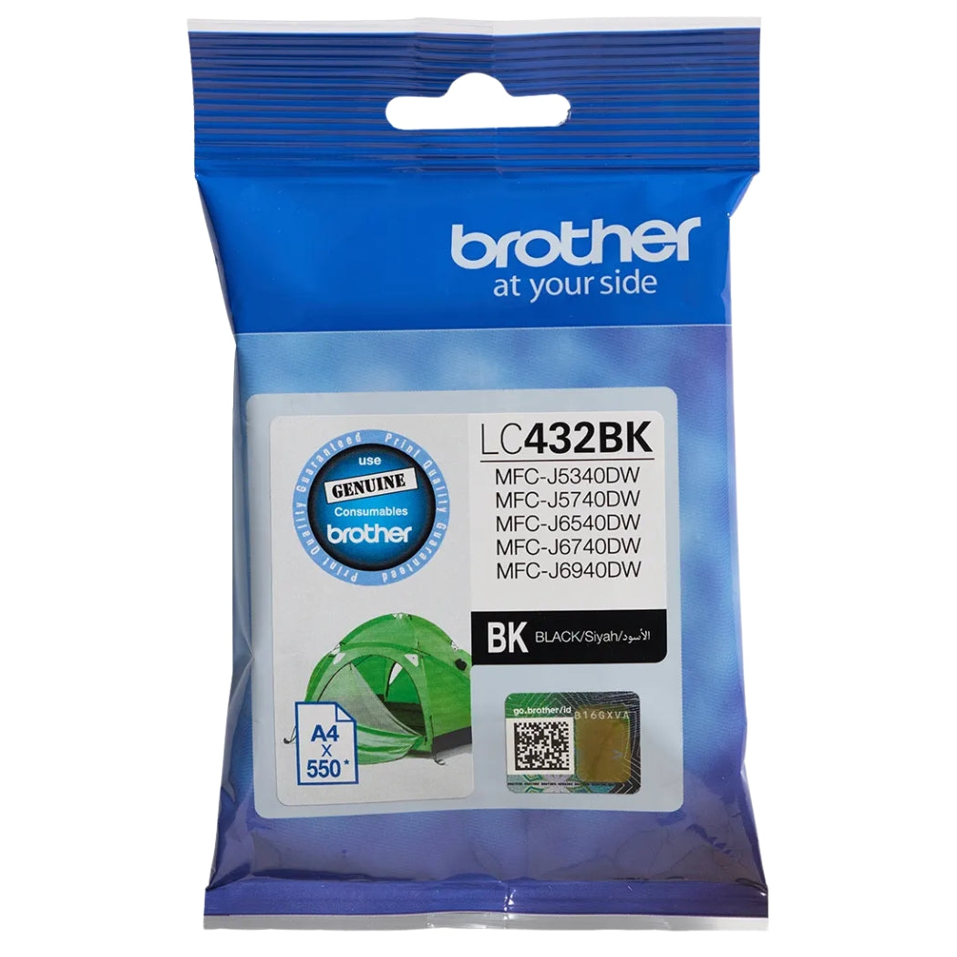 New, Pre-Owned - Brother LC432BK Standard Yield Black Ink Cartridge