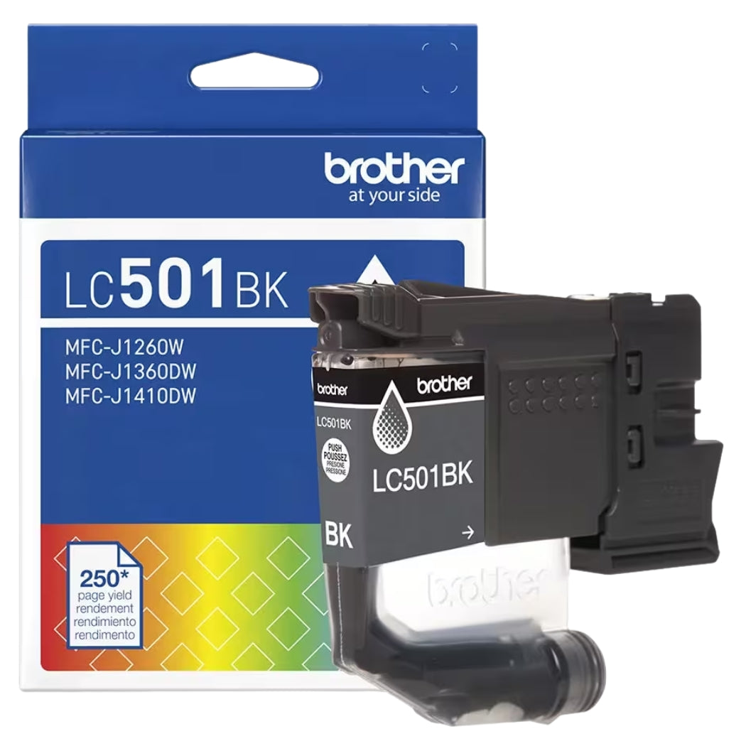 New, Pre-Owned - Brother LC501 Standard Yield Black Ink Cartridge
