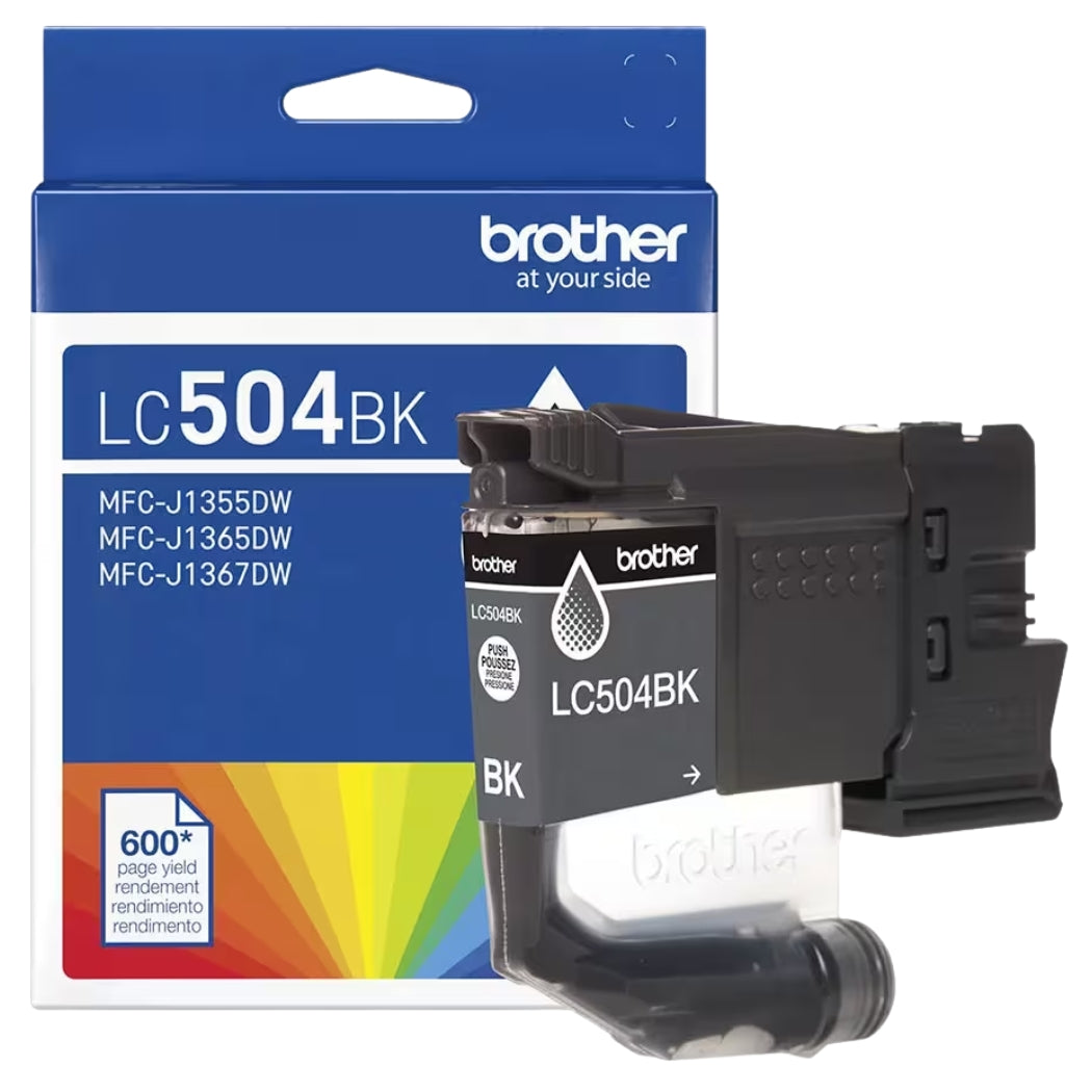 New, Pre-Owned - Brother LC504 Standard Yield Black Ink Cartridge