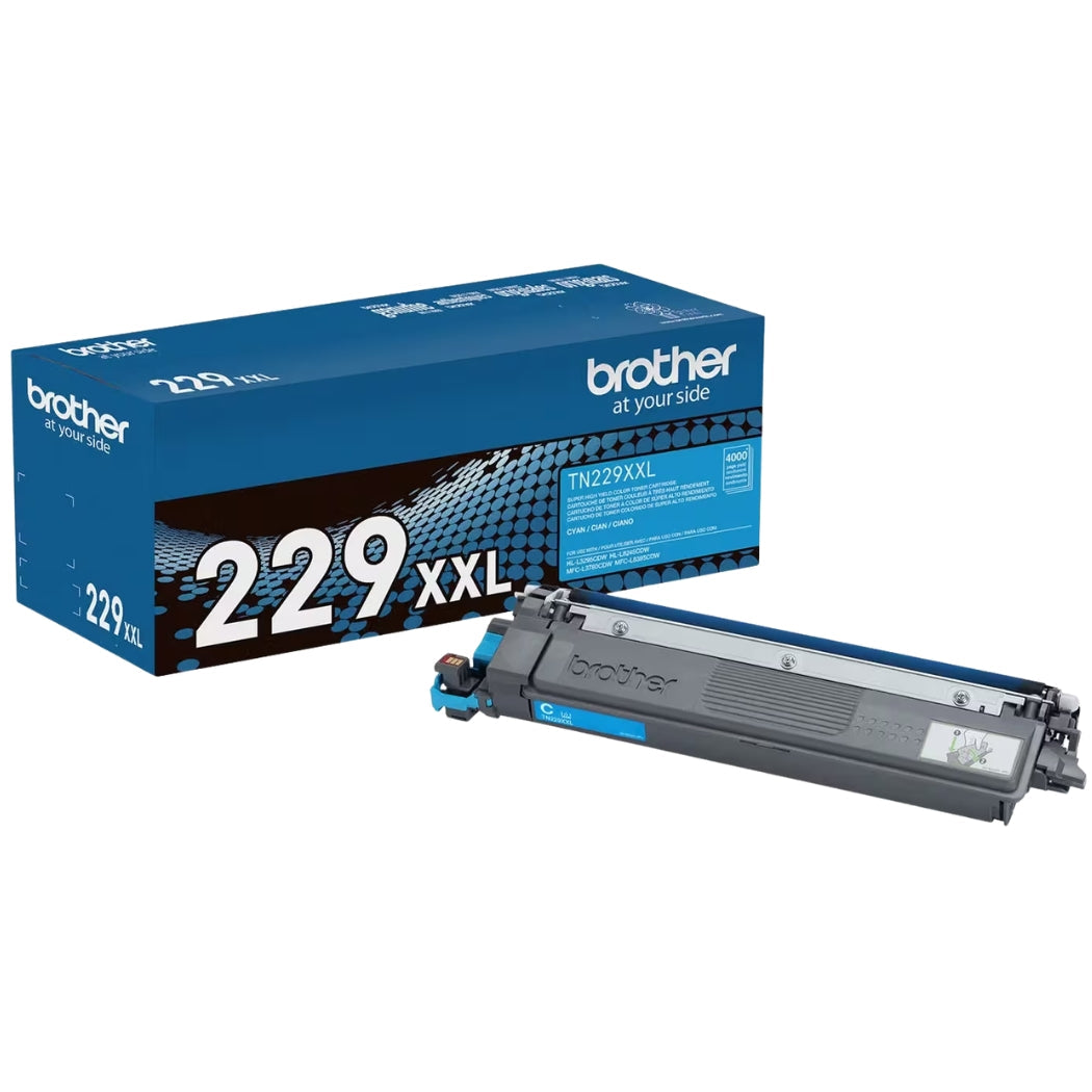New, Pre-Owned - Brother TN-229XXL Super High Yield Cyan Laser Toner Cartridge