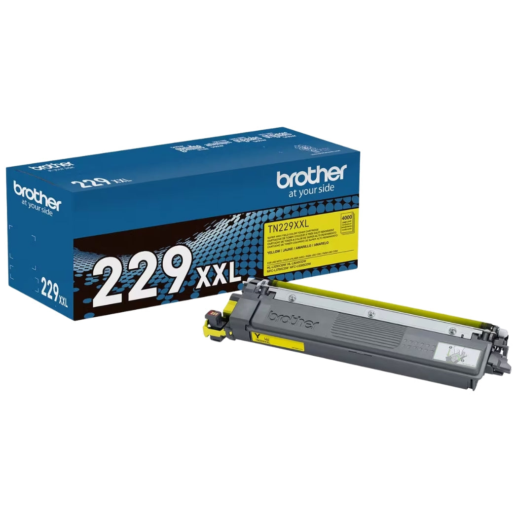 New, Pre-Owned - Brother TN-229XXL Super High Yield Yellow Laser Toner Cartridge