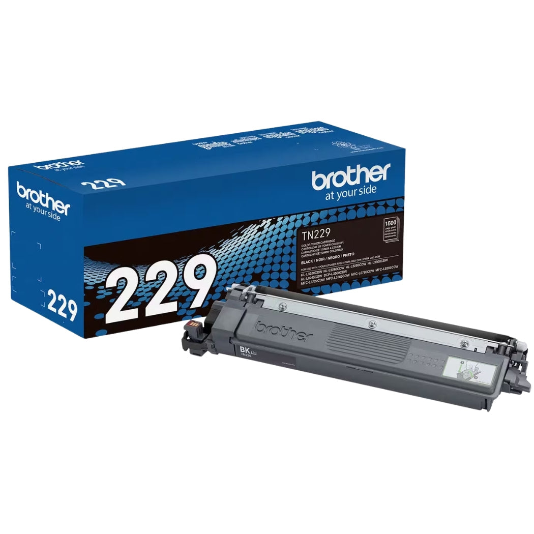 New, Pre-Owned - Brother TN-229 Standard Yield Black Toner Cartridge, TN229BK