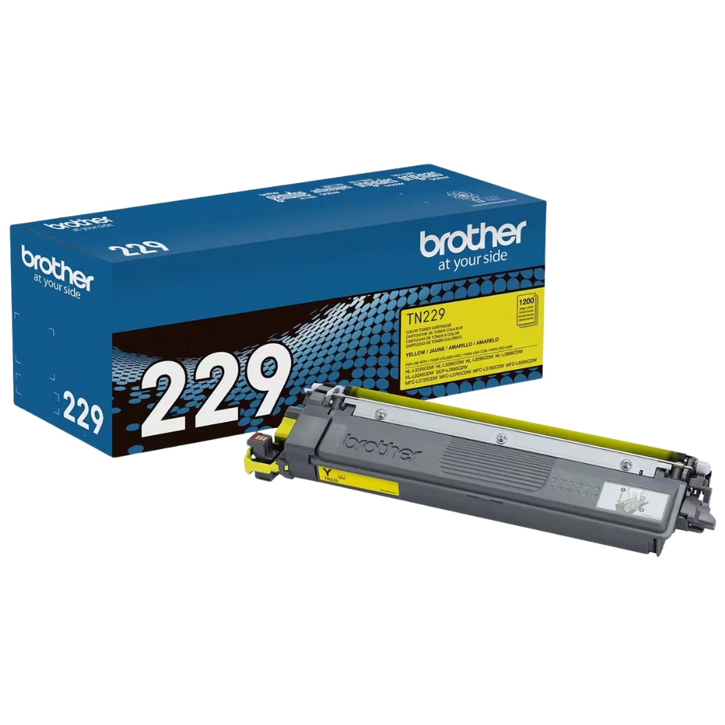 New, Pre-Owned - Brother TN-229 Standard Yield Yellow Toner Cartridge