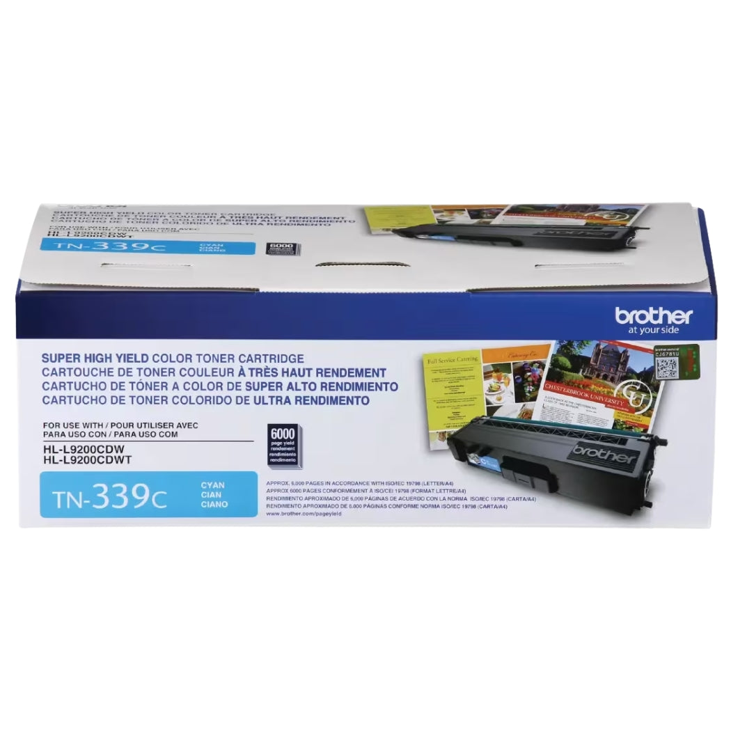 New, Pre-Owned - Brother TN-339 Super High Yield Cyan Toner Cartridge