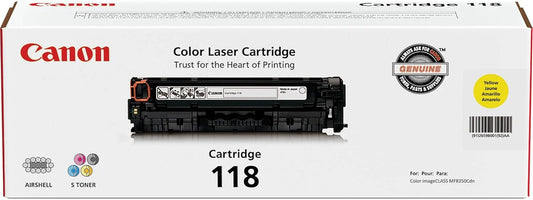 Original Canon 118 High Yield Yellow Toner Cartridge